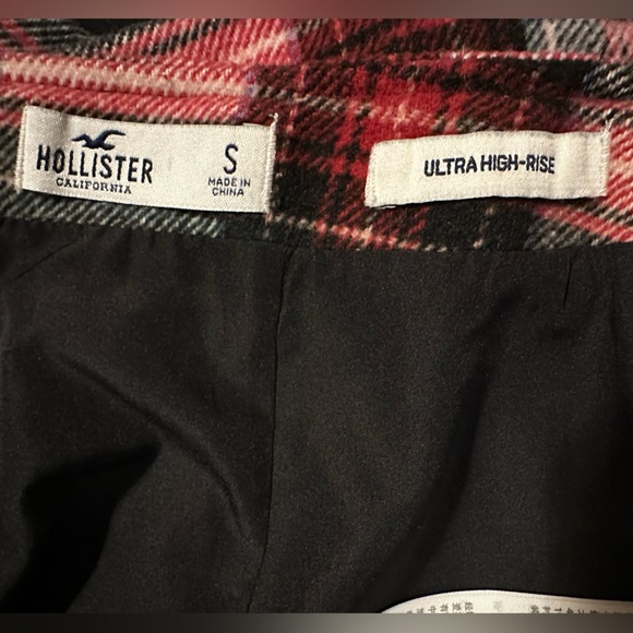 Hollister Ultra High Rise Wool Blend Plaid Skirt with Pockets - Picture 4 of 7